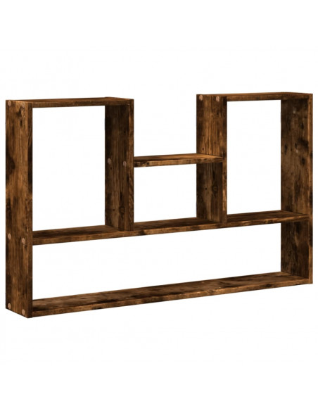 Mensola a Muro Rovere Fumo 99x15x60 cm in Truciolato