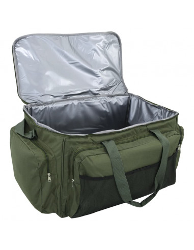 Borsa da Pesca Impermeabile Verde Scuro in Tessuto Oxford