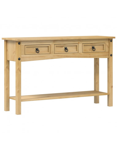 Tavolino Consolle Corona 114x34,5x73 cm Legno Massello di Pino