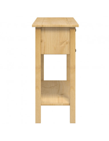 Tavolino Consolle Corona 114x34,5x73 cm Legno Massello di Pino