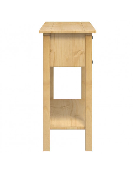 Tavolino Consolle Corona 114x34,5x73 cm Legno Massello di Pino