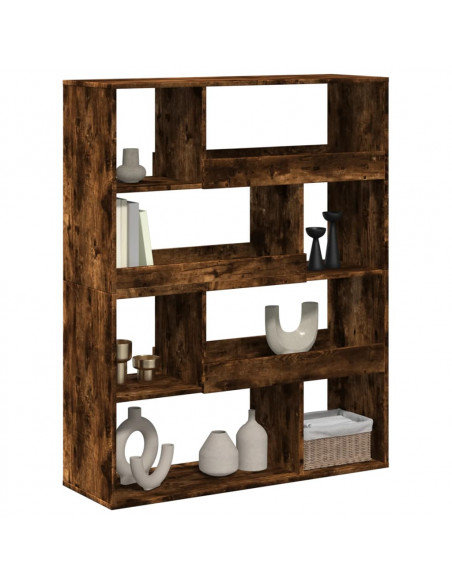 Libreria Rovere Fumo 100x33x125,5 cm in Legno Multistrato