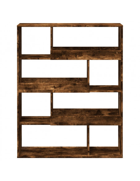 Libreria Rovere Fumo 100x33x125,5 cm in Legno Multistrato