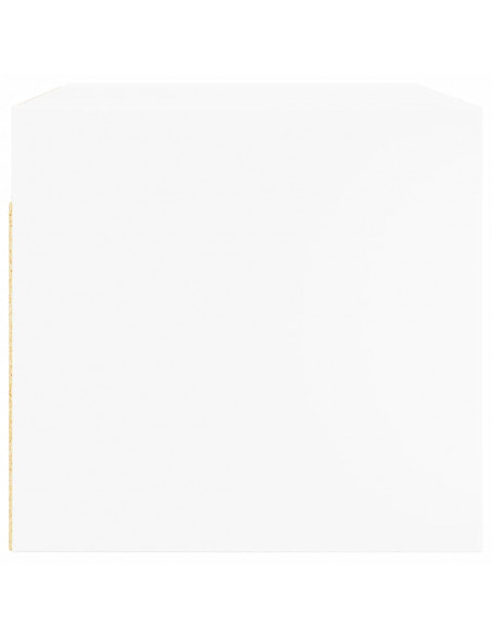 Mobili a Muro con Ante in Vetro 2pz Bianco 68,5x37x35 cm