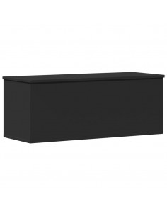 Contenitore Portaoggetti Nero 90x35x35 cm in Truciolato 2