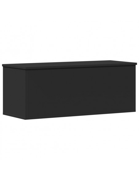 Contenitore Portaoggetti Nero 90x35x35 cm in Truciolato