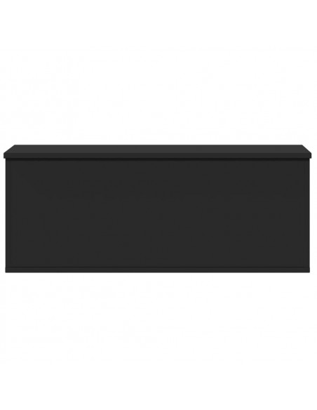 Contenitore Portaoggetti Nero 90x35x35 cm in Truciolato