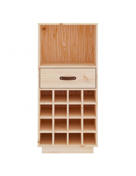 Portabottiglie 45x34x100 cm in Legno Massello di Pino