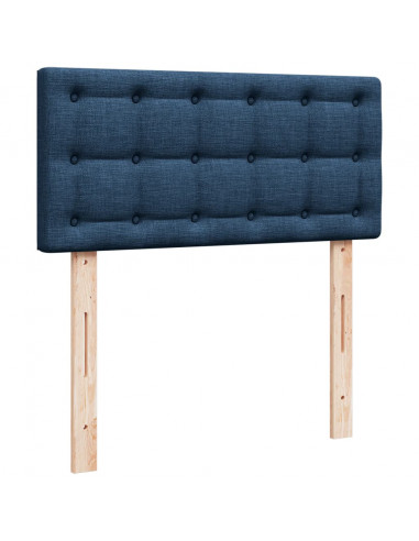 Giroletto a Molle con Materasso Blu 90x190 cm in Tessuto