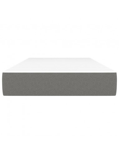 Materasso a Molle Insacchettate Grigio Scuro 80x200x20 cm