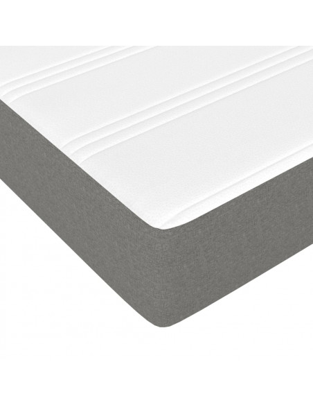 Materasso a Molle Insacchettate Grigio Scuro 80x200x20 cm