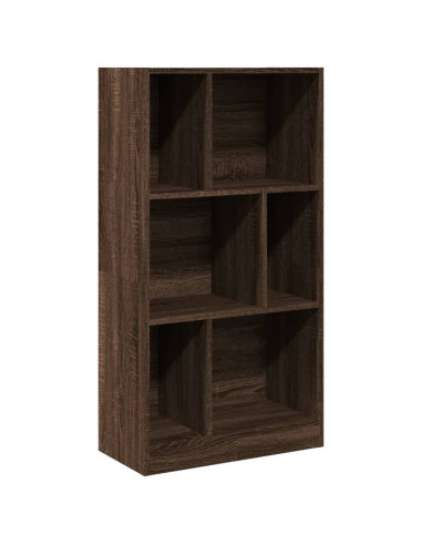 Libreria Rovere Marrone 57x28,5x107,5 cm in Legno Multistrato