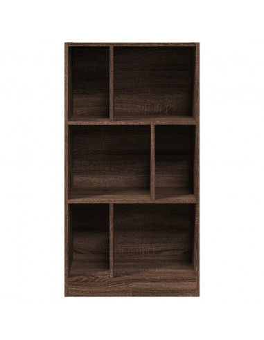 Libreria Rovere Marrone 57x28,5x107,5 cm in Legno Multistrato