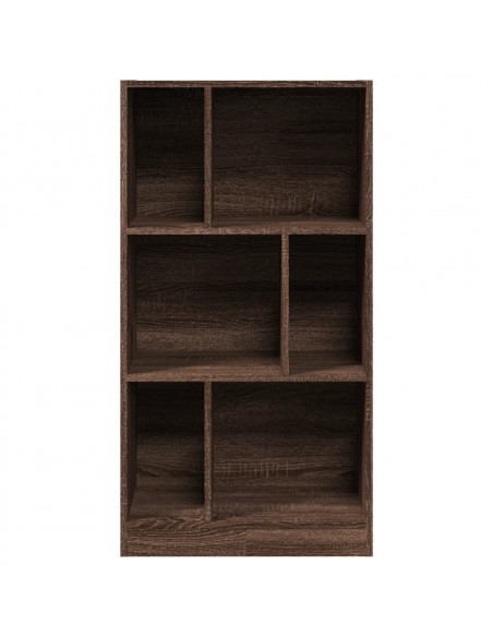 Libreria Rovere Marrone 57x28,5x107,5 cm in Legno Multistrato