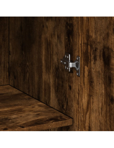 Armadietto Rovere Fumo 70x42,5x225 cm in Legno Multistrato