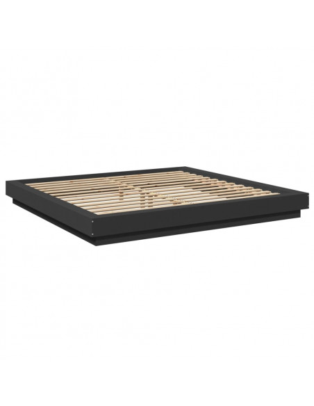 Giroletto Nero 180x200 cm in Legno Multistrato
