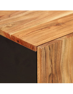 Credenza con 4 Ante 60x33x75 cm in Legno Massello di Acacia