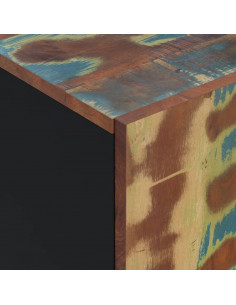 Credenza con 4 Ante 60x33x75 cm in Legno Massello di Recupero