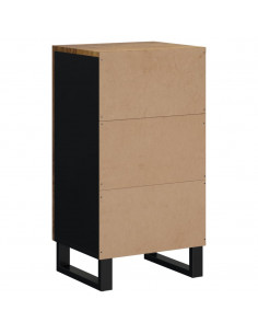 Credenza con Anta 40x31x75 cm in Legno Massello di Mango