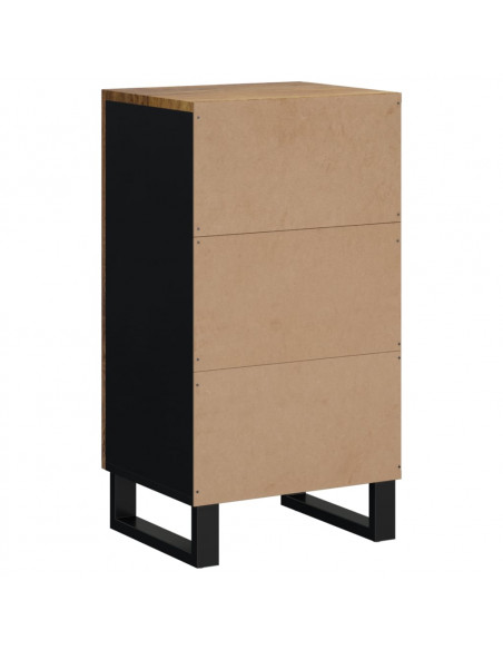 Credenza con Anta 40x31x75 cm in Legno Massello di Mango
