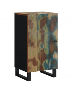 Credenza con Anta 40x31x75 cm in Legno Massello di Recupero