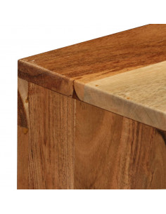 Credenza in Legno di Acacia 60x35x76 cm Marrone