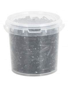 Elastici per Trecce Cavallo 1500 pz Neri in Silicone 2