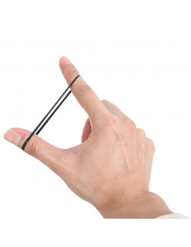 Elastici per Trecce Cavallo 1500 pz Neri in Silicone