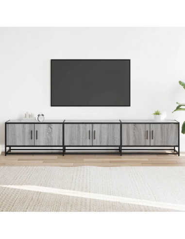 Mobile Porta TV Grigio Sonoma 210x35x41 cm in Truciolato