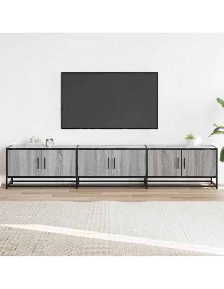 Mobile Porta TV Grigio Sonoma 210x35x41 cm in Truciolato
