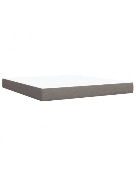 Giroletto a Molle con Materasso Tortora 180x200 cm in Tessuto