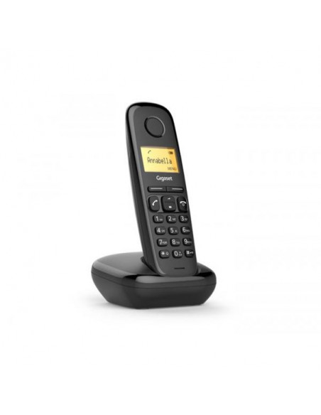 Gigaset A170 Duo Analog/DECT telephone Identificatore di chiamata Nero