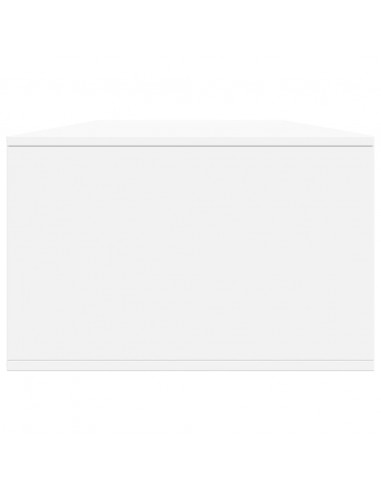 Tavolino da Salotto Bianco 102x55x35 cm in Legno Multistrato