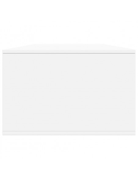 Tavolino da Salotto Bianco 102x55x35 cm in Legno Multistrato
