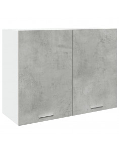 Mobile Pensile Grigio Cemento 80x31x60 cm in Legno Multistrato 2