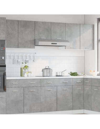 Mobile Pensile Grigio Cemento 80x31x60 cm in Legno Multistrato