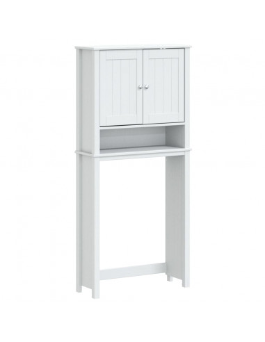 Mobile per Lavatrice BERG Bianco 76x27x164,5cm Legno Massello