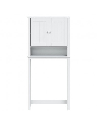 Mobile per Lavatrice BERG Bianco 76x27x164,5cm Legno Massello