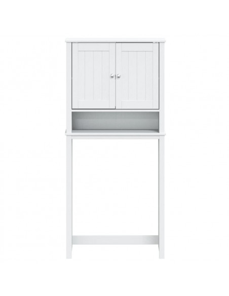 Mobile per Lavatrice BERG Bianco 76x27x164,5cm Legno Massello