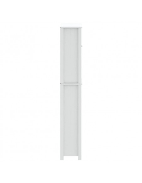Mobile per Lavatrice BERG Bianco 76x27x164,5cm Legno Massello