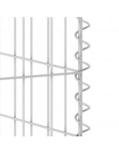 Gabbione per Bidoni in Acciaio Zincato 180x100x110 cm