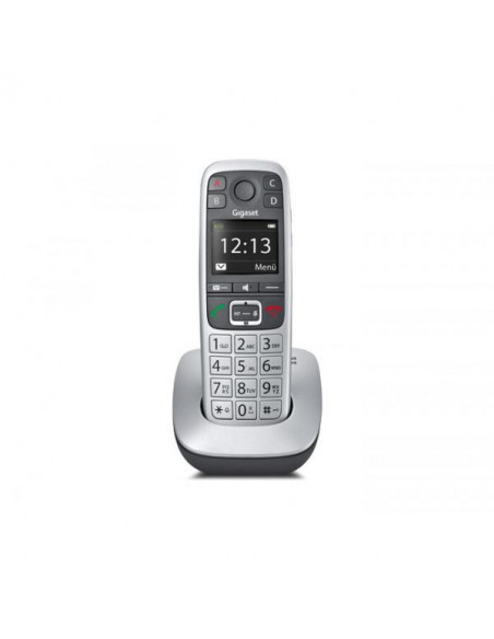 Gigaset E 560 Telefono DECT Nero, Argento Identificatore di chiamata