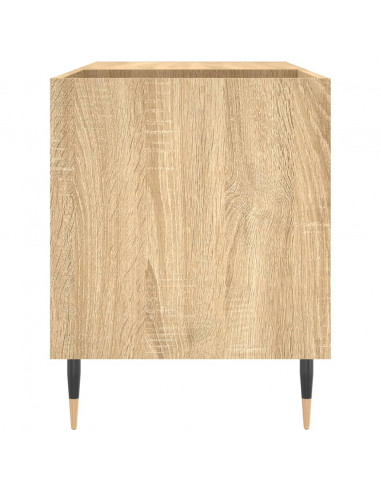 Mobile Porta Dischi Rovere Sonoma 85x38x48 cm Legno Multistrato