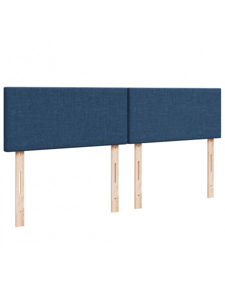 Giroletto a Molle con Materasso Blu 180x200 cm in Tessuto
