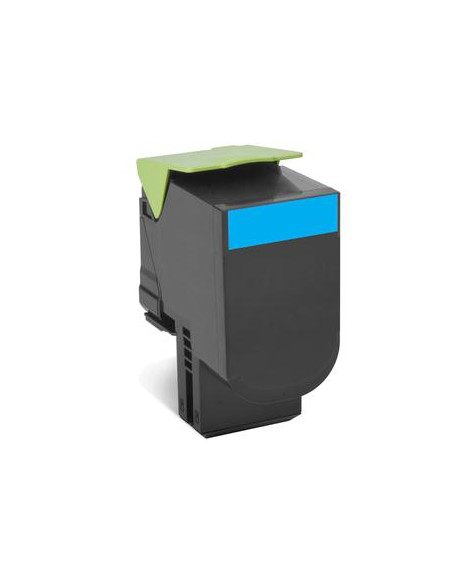 Lexmark 80C2HCE cartuccia toner 1 pz Originale Ciano