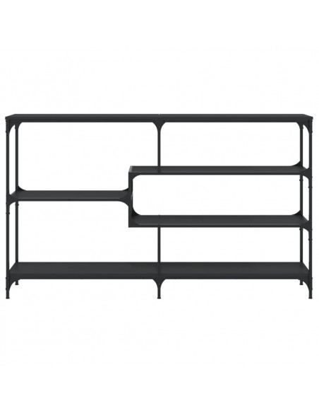 Tavolino Consolle Nero 160x32x95 cm in Legno Multistrato