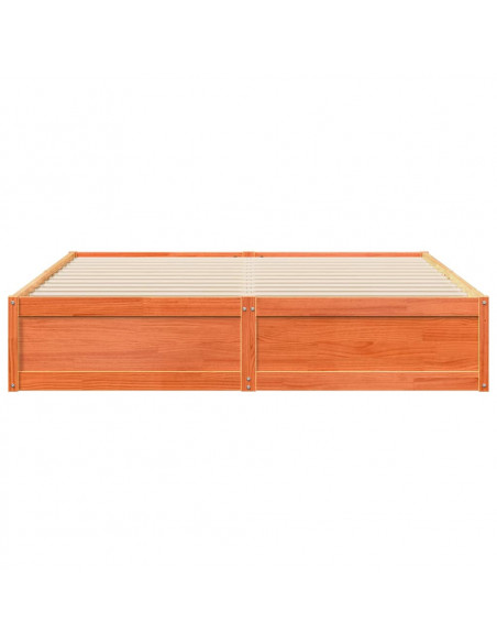 Giroletto Marrone Cera 200x200 cm in Legno Massello di Pino