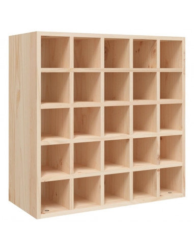 Portabottiglie 56x25x56 cm in Legno Massello di Pino