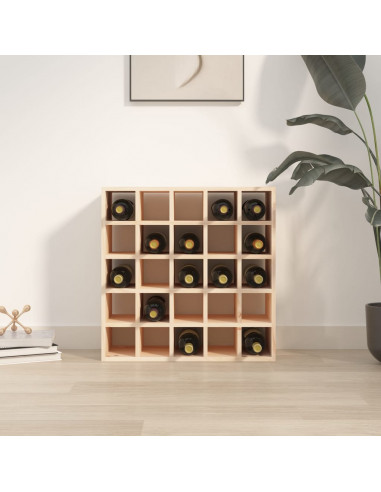 Portabottiglie 56x25x56 cm in Legno Massello di Pino