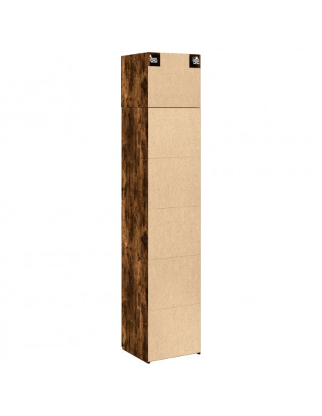 Mobile Sottile Rovere Fumo 45x42,5x225 cm in Truciolato